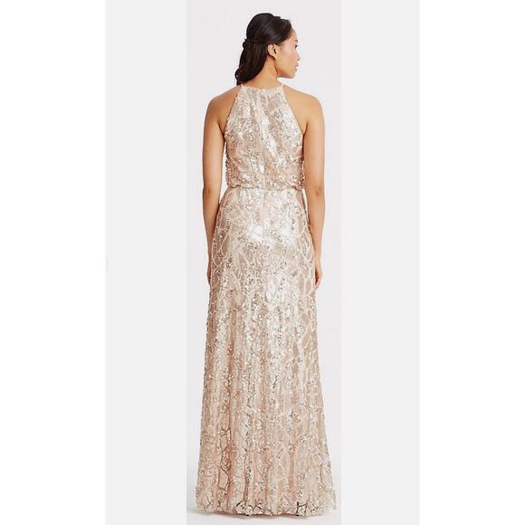 Donna Morgan Tiffany Sequined Dress (COLOR - Rose Quartz - SIZE 10) - Picture 3 of 13